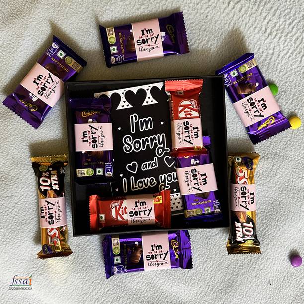 OddClick I am sorry gifts chocolate for girlfriend wife boyfriend husband Paper Gift Box