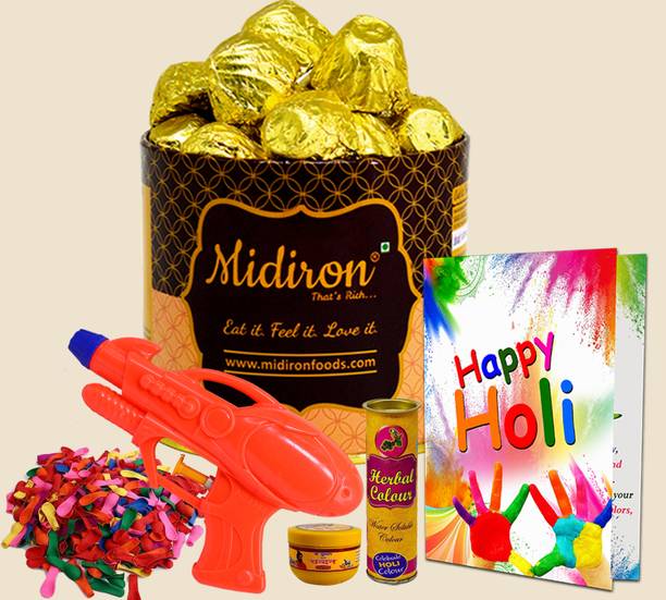 Midiron Holi Gift Hamper For Family, Best Friend,Holi Gift Combo-IZ24-07 Assorted Gift Box