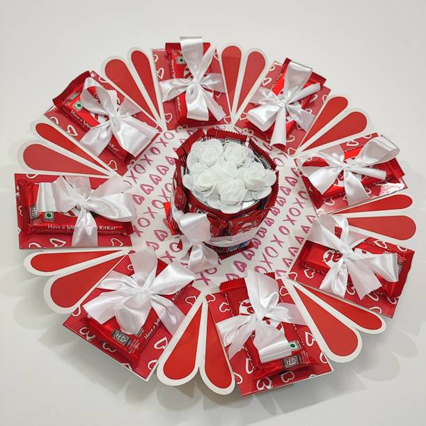 Chandrans Creation Birthday Chocolate Explosion Box with 15 KitKat Chocolates - Perfect Gift Paper Gift Box