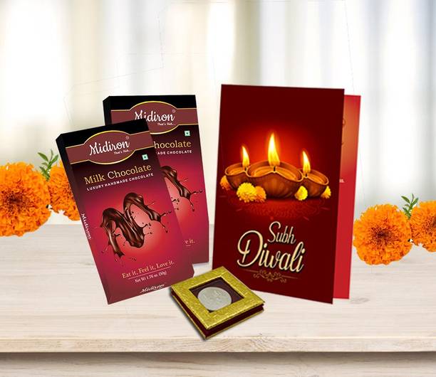 Midiron Handmade Chocolate Gift Combo For Diwali Festivals Paper Gift Box