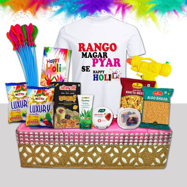 Midiron Colorful Holi Festive Hamper – Best Gift for Family, Friends & Loved Ones Assorted Gift Box