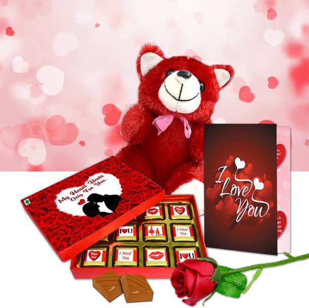 Midiron Valentine Love Hamper for Your Girlfriend – Heartfelt Romantic Gift for Wife Assorted Gift Box