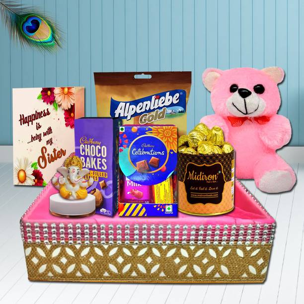 Midiron Best Gift Hamper for Sister - Rakhi Return Gifts for Sister Assorted Gift Box