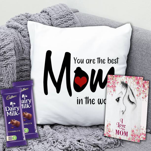Midiron Special Occasion Delicious Chocolate Combo – Cushion & Card Gifts for Mom, Her Assorted Gift Box