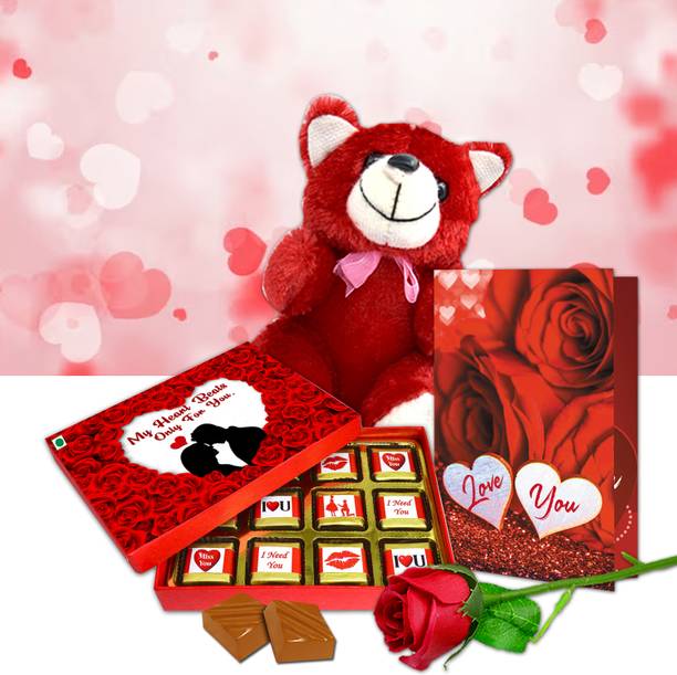 Midiron Valentine Love Gift for Your Wife – Unique Sweet Hamper for Girlfriend Assorted Gift Box