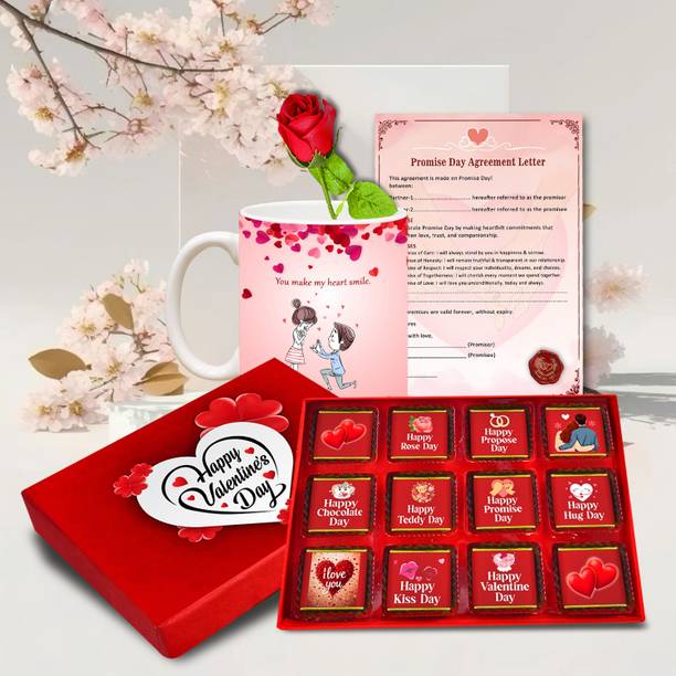 Midiron Sweet Valentine Gift for Girlfriend – Love Mug & Propose Letter for Boyfriend Assorted Gift Box