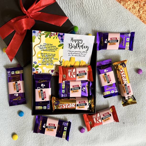 HAENGSYO Birthday gift for girls friends Chocolate gift for boyfriend couple Friend Paper Gift Box