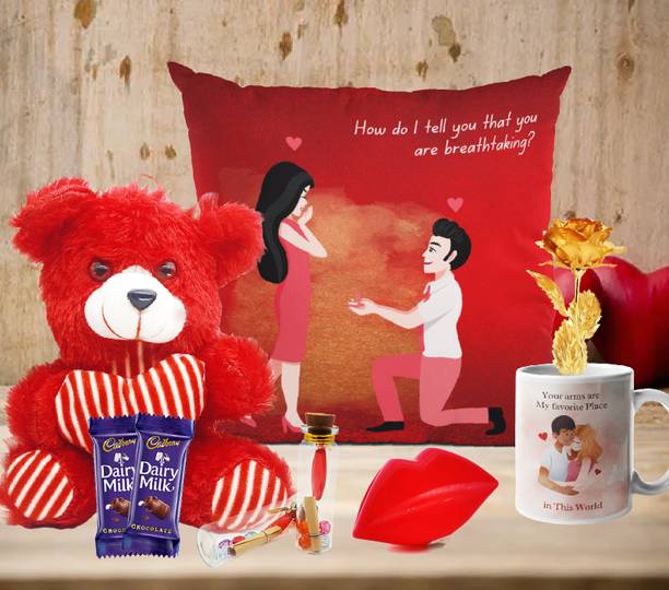 Ascension Cushion, Artificial Flower, Mug, Lamp, Bottle Gift Set