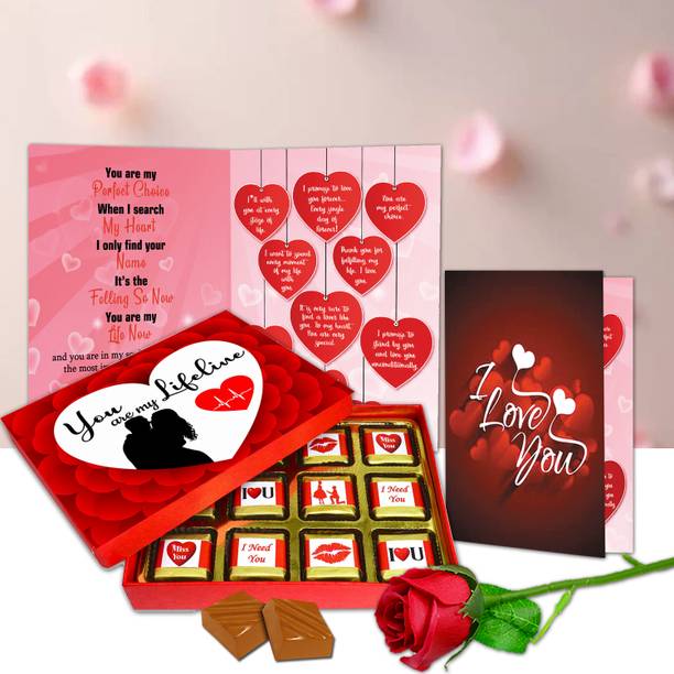 Midiron Valentine’s Day Romantic Surprise for Girlfriend – Special Love Gift For Her Assorted Gift Box