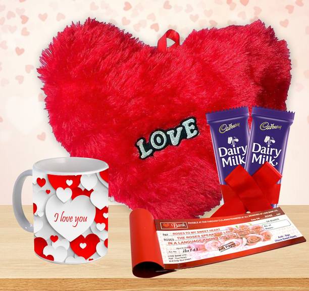 Midiron Lovely gift Hamper For Wife / Girlfriend / Fiancé With Chocolate Ceramic Gift Box