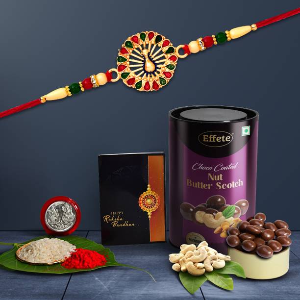 DeoDap Rakhi For Brother |Rakhi with Chocolate | Rakshabandhan gift set |Y22K1_543_BS Assorted Gift Box