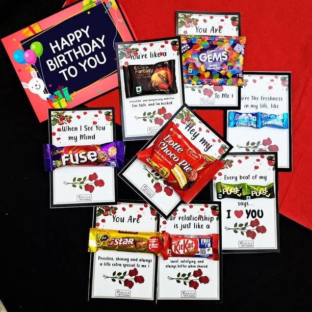 OddClick Birthday chocolate gift box for friend boyfriend girlfriend wife husband Paper Gift Box