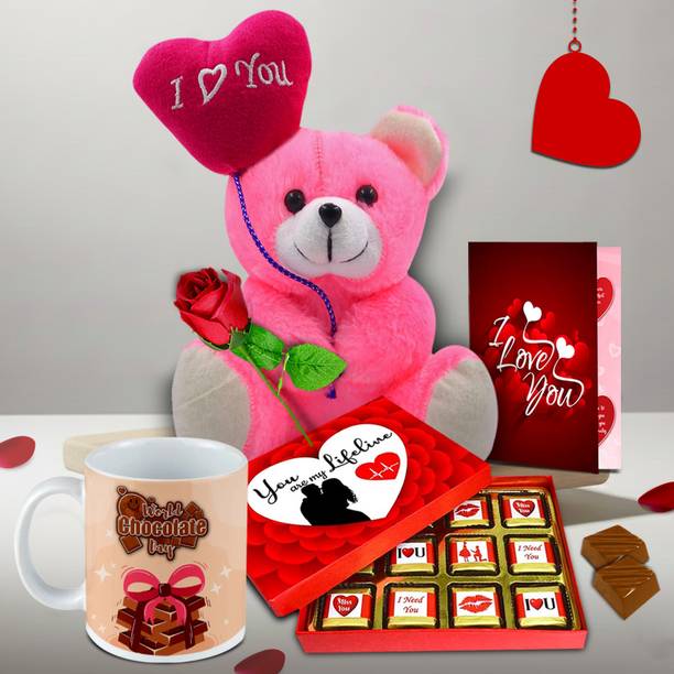 Midiron Valentine Love Treat for Boyfriend – Mug Gift for Her on Chocolate Day Assorted Gift Box
