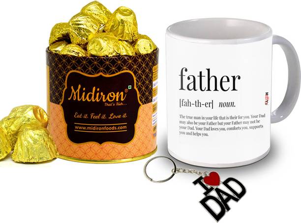 Midiron Special Gift for Father on Birthday | Father's Day | Chocolate Gift Box Ceramic Gift Box