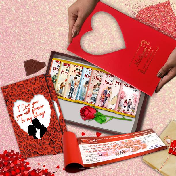 Midiron Propose Day Cute Hamper for Boyfriend – Valentine Sweet Love Gift For Girlfriend Assorted Gift Box