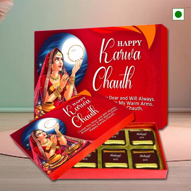 Midiron Karwa Chauth Special Chocolate Hamper Paper Gift Box