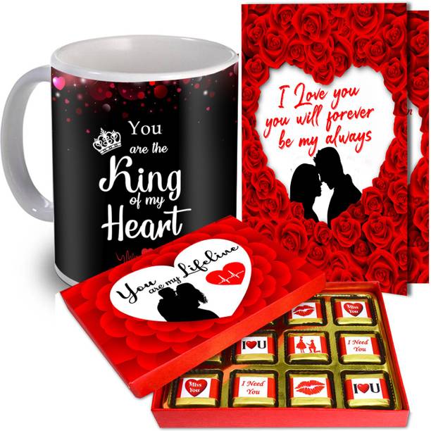 Midiron Beautiful Romantic Gift For Her/Him/Boy/Girl / Mug / Chocolate / Greeting Card Ceramic Gift Box
