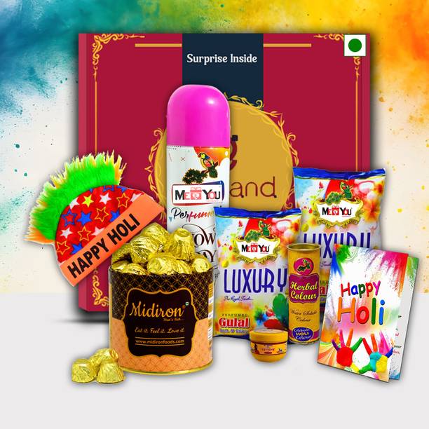 Midiron Colorful Treats & Fun Hamper – Ideal Holi Gift for Everyone You Care About Assorted Gift Box