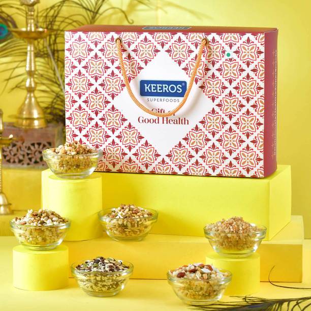 Keeros Healthy Christmas & New Year Gift Hamper with Card | Premium Gift Box Assorted Gift Box