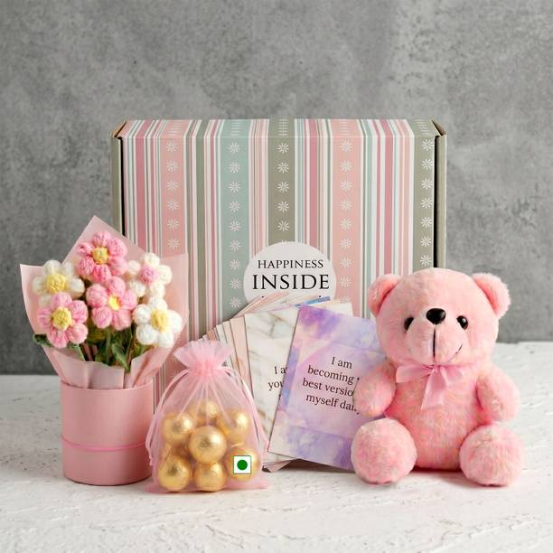 Exciting Lives Gift Hamper For Women - Gift for Rakhi, Valentine's Day, Birthday, Sister Jute, Paper, Wooden, Wool Gift Box