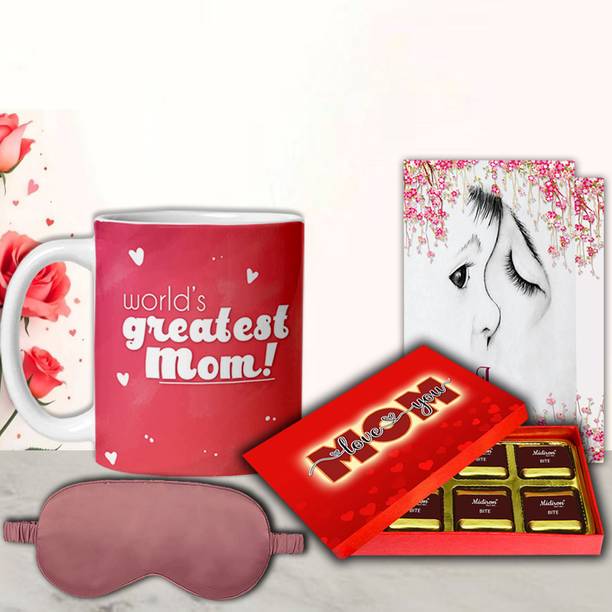 Midiron Thoughtful Mom Chocolate Gift Box – Coffee Mug, , Greeting Card & Eye Mask Assorted Gift Box