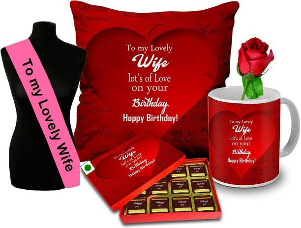 Midiron Gift For Wife Birthday Special| Chocolate Gift Box For Birthday| Chocolate Gift For Wife| Chocolate Birthday Gift Pack| Gift For Wife Birthday Special Combo| Chocolate Gift Pack | Special gift for wife Ceramic Gift Box