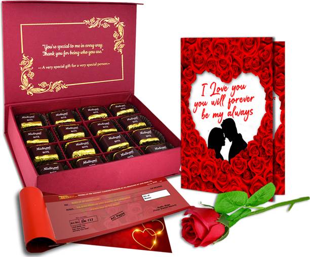 Midiron Tasty Chocolate for Valentine's Day | Valentine's Day Gift Hamper | IZ24-07 Paper Gift Box