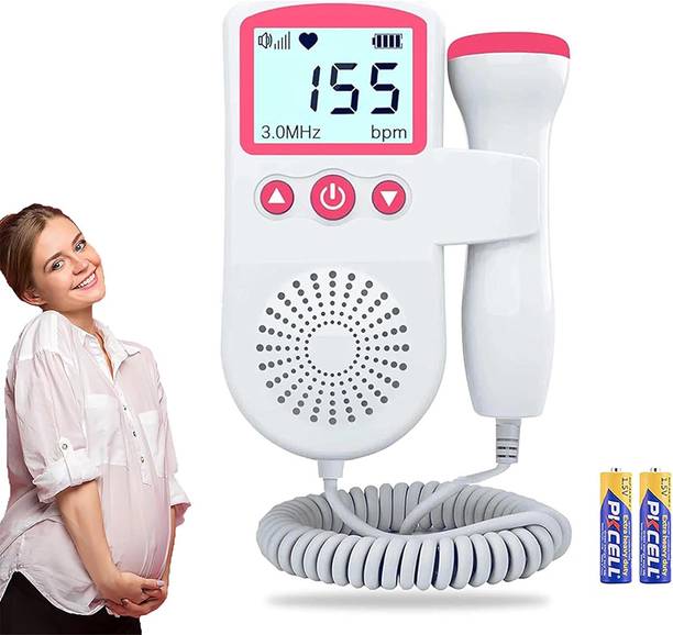 Dr care Fetal Doppler Your Portable Pregnancy Companion with 50-230MHz LCD Display Pink Fetal Doppler