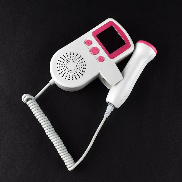 Dishan Fetal Doppler Portable Companion Heartbeat Monitor for Pregnancy LCD Display Pink Fetal Doppler