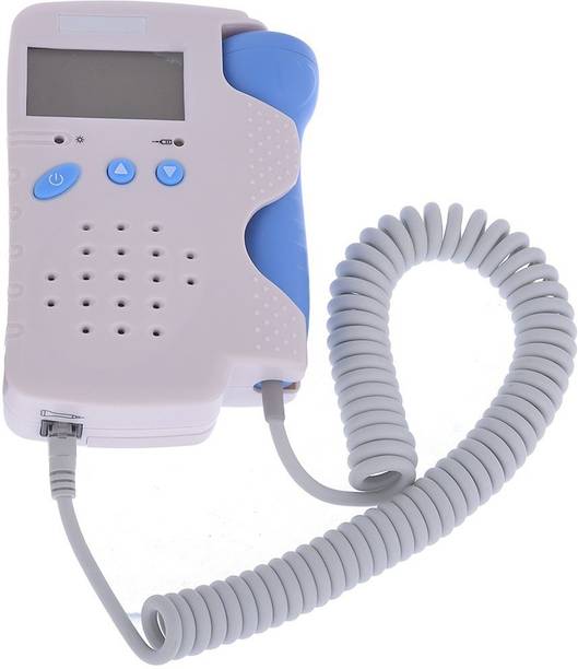 SWADESI BY MCP Fetal Doppler Baby Heart Beat Monitor Baby Fetal Sound Detector Backlight LCD White, Blue Fetal Doppler