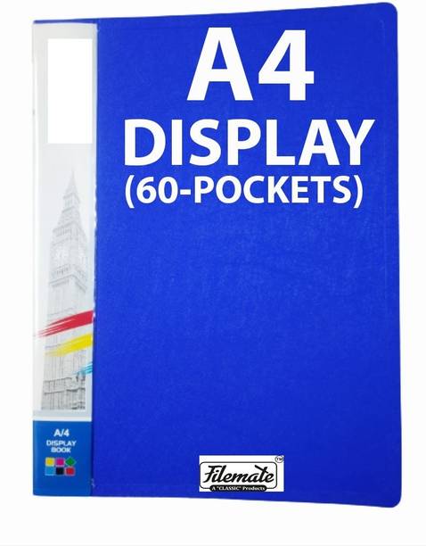 Shivom 60 pocket Display Book holder, Paper Document Holder, Business Presentation Book, Presentation Folder, certificate file