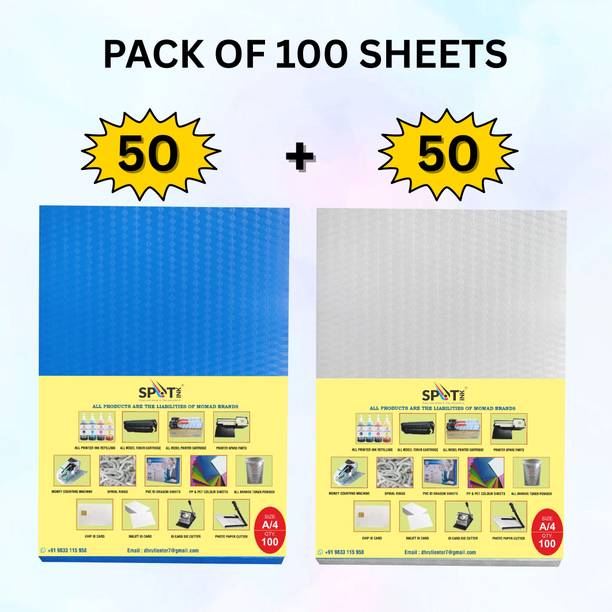 spotink PVC Diamond Spiral Book Binding Sheet A4