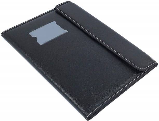 Ang Premium Faux Leather file folder File Folder Executive Document Holder with 10 Leafs