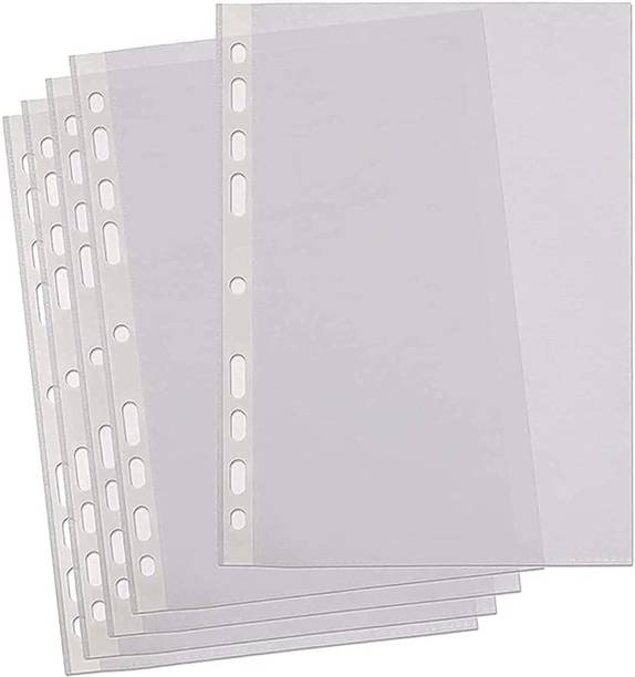 GPN PRINT Plastic a4 Sheet Protectors Files with 11 Punched Ring Holes, Sheet Protector a4 Size Transparent File Sleeves