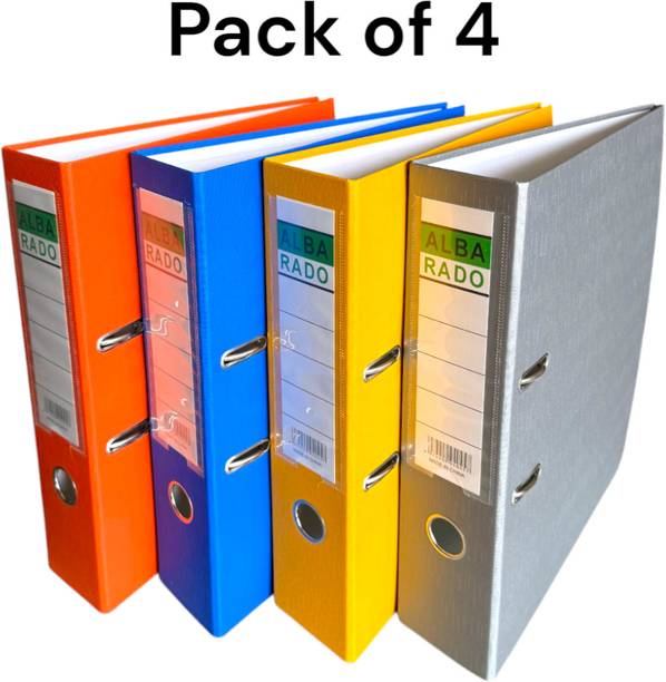 Shivom Polypropylene Alba Rado Heavy Duty Multicolor Lamination Box File with Attachable & Detachable Clip