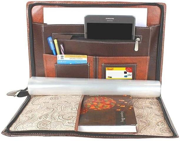 filemate document bag no 413 f s 20 transparent inner pockets f s legal size 15 x 10 25 inch deluxe quality executive folder portfolio chain