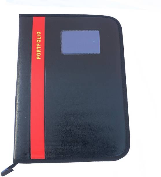 Kopila Synthetic Leather Document Bag/File Folder/Portfolio/Certificate Executive File Set of 1 Red