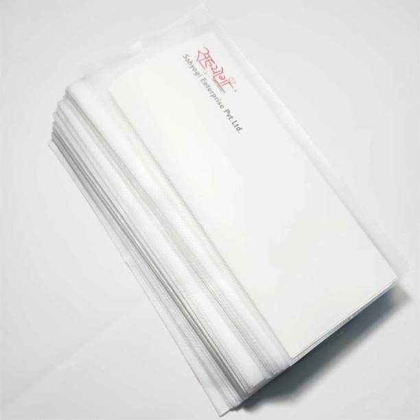 Sahyogi Enterprise Envelope Synthetic,Nontearable,virgin,Recylable,Printable,Waterproof,Reusable Transparent Plastic Envelops 4"x9"