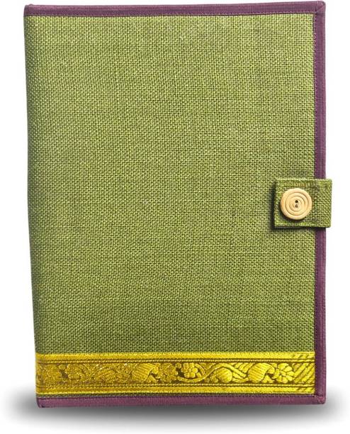 Ragdoll Jute Conference File Folder with Button Lock