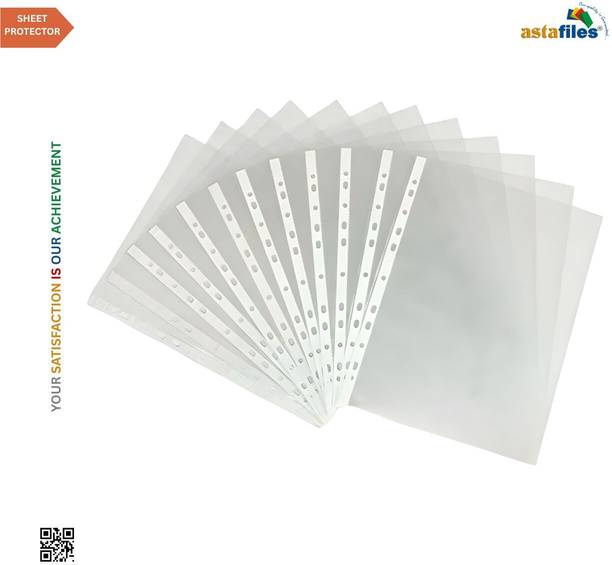 Asta Files Plastic Sheet Protector 200 Micron A4