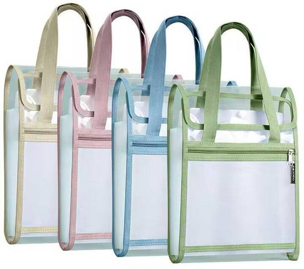 Shivom PVC 13 Compartments A4 Vertical Expanding File Folder Multipurpose Lightweight Mesh Pocket Document Organizer For School/home/office work