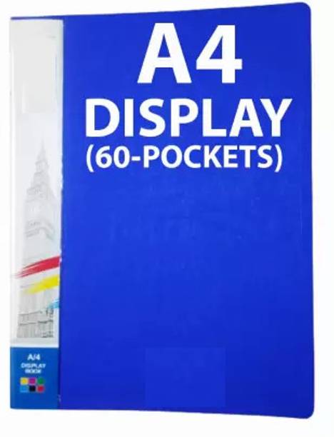 vavia A4 size Clear Book File(60 transparent inner pockets)(Size: 12.25 X 9.25 inch) / Display File / Leaf File