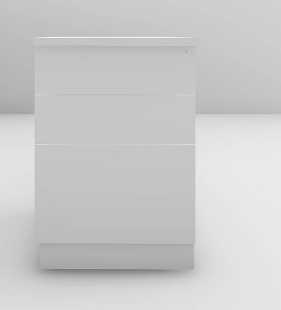FIGO Beauty Pedestal Storage Unit with 3 Drawers with handless Engineered Wood Vertical Filing Cabinet