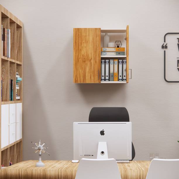 SPECIALITY PANELS 2 Doors Modular Wall Cabinet with Organizer Shelf & Termites Resistance Engineered Wood Hanging Filing Cabinet