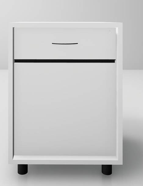FIGO Pedestal Storage Unit with 1 Drawers with beautiful stainless steel handles Engineered Wood Vertical Filing Cabinet