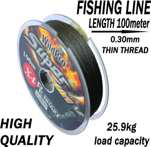 A to Z FISHING LINE 100M, NYLON TWIN, TWIN SIZE 0.30mm LOADING CAPACITY 25.kg, Fishing Net