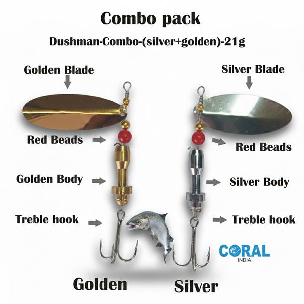 CORAL INDIA Spinner Brass Fishing Lure