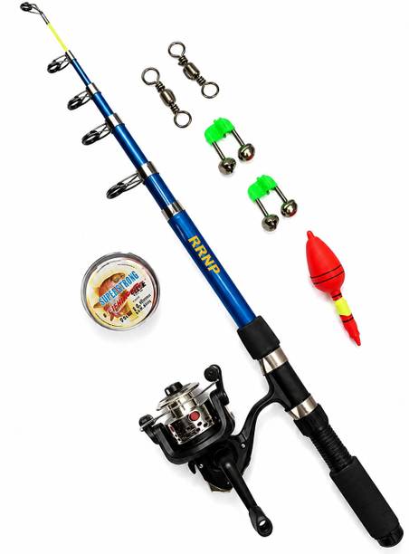 RRNP Telescopic fishing rod and rell tom line subel bel all combo kit (7 fet 210 cm) FY7 Multicolor Fishing Rod