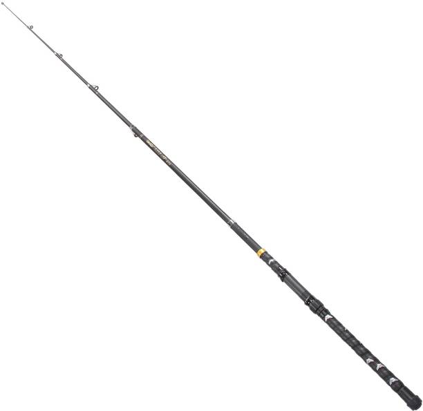 SPRED Telescopic Light Weight Saltwater Freshwater Spinning Fishing Fiber Fishing Rod upto 5 kg fishing Black Fishing Rod