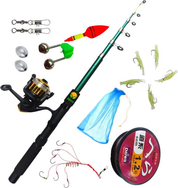 Abirs fishing net with fishing complete set fishing fyt Blue Fishing Rod